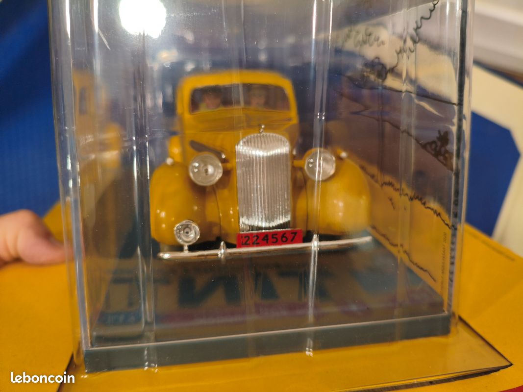 Voiture Tintin Hachette 1/24 - Conduite Intérieure Beige N°36 + Fascicule