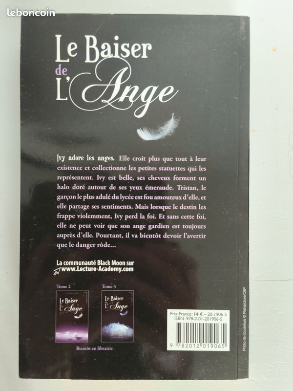 Lot livres - Le Baiser de l’Ange – Tomes 1, 2 & 3 (Black Moon) (image 2)