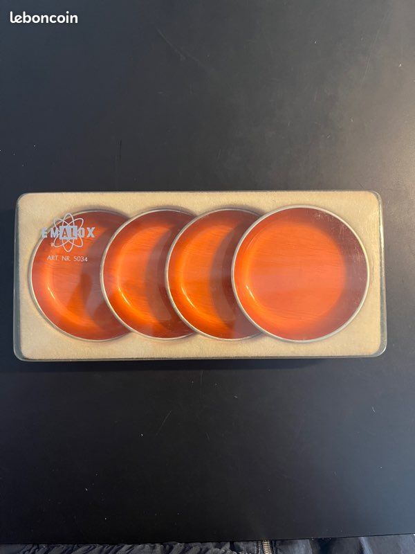 Lot de 4 coupelles orange Emalox (image 1)