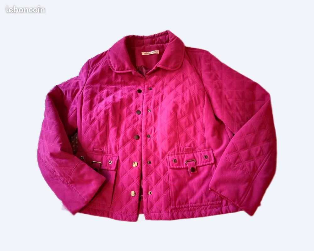 Veste femme matelassée rose/fushia Vêtements