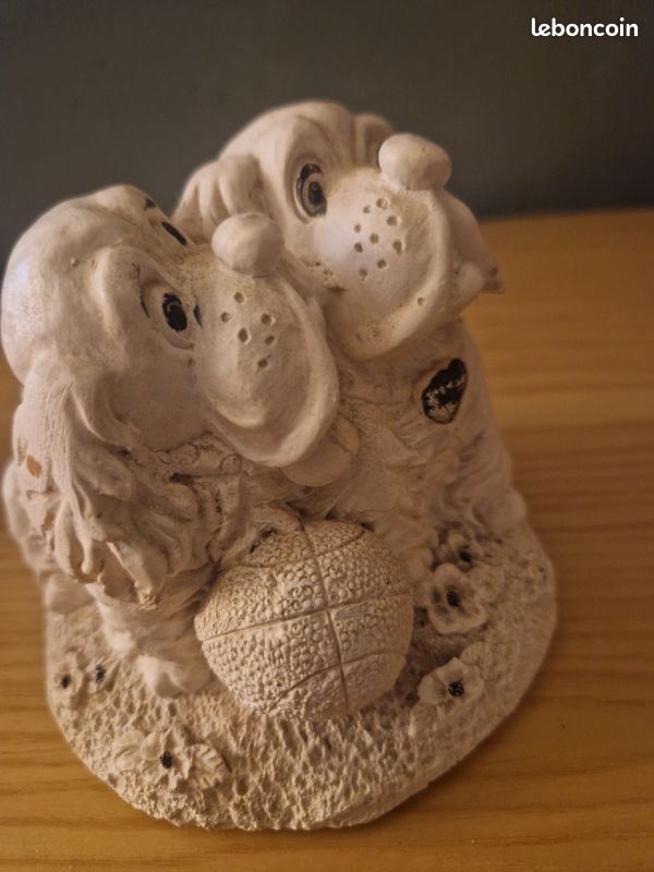 Sculpture en plâtre couple de chiens (cookers)cooker (image 6)