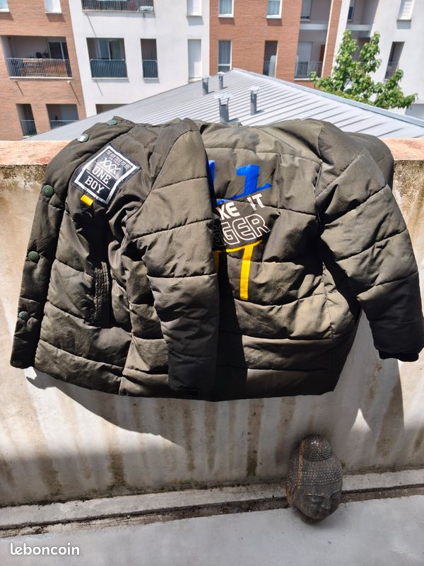 Blouson cuir et toile pour adulte et ado (image 3)