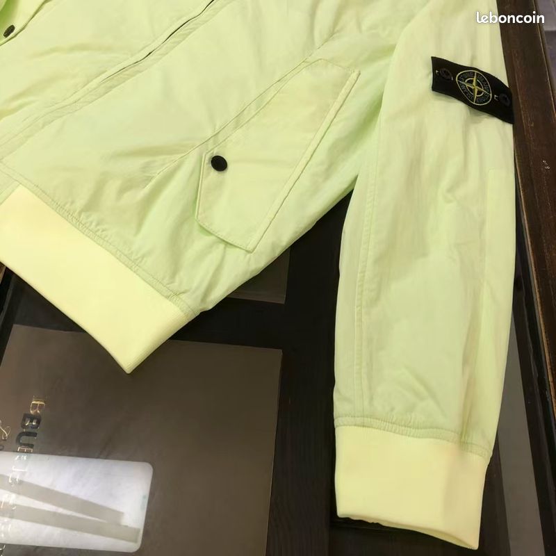 Blouson Stone Island Homme, jaune fluo (image 2)