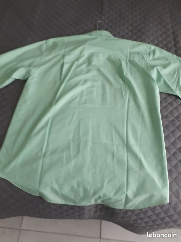 Chemisier Tunique Toscané Manches Courtes Vert - Taille 44/46 - Occasion Très Bon état