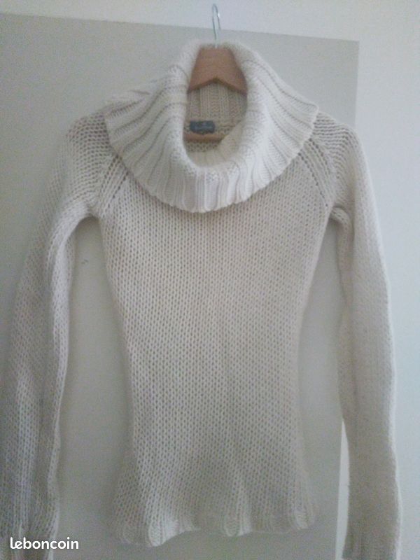 Pull blanc Naf Naf (image 1)