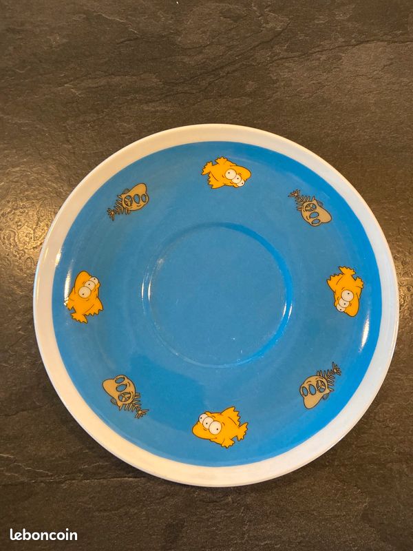 Tasse / bol / mug Homer Simpsons, Matt Groening , poissons / requins / 2000 (image 4)