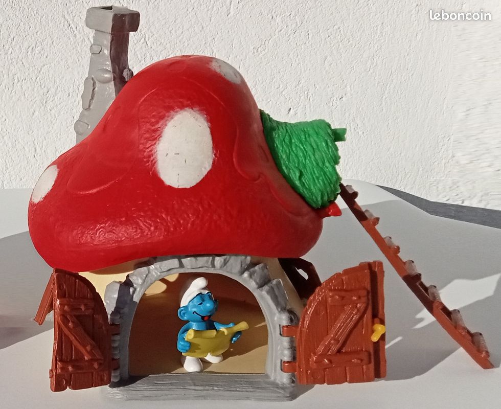Maison Et Puits Des Schtroumpfs – Schleich – PEYO – Vintage Années 1980