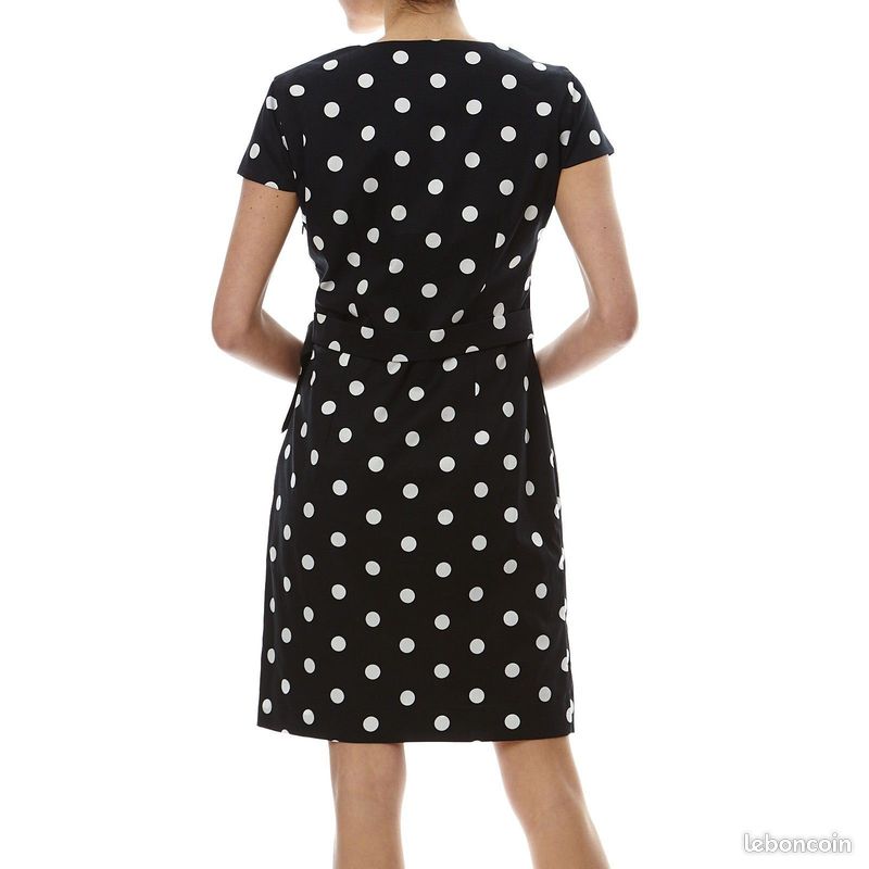 Robe droite pois Caroll modèle Beline 38 (image 4)