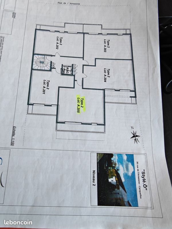 Appartement 2 pièces 45 m² · à Carquefou · 44,8 m² · 185 000 €