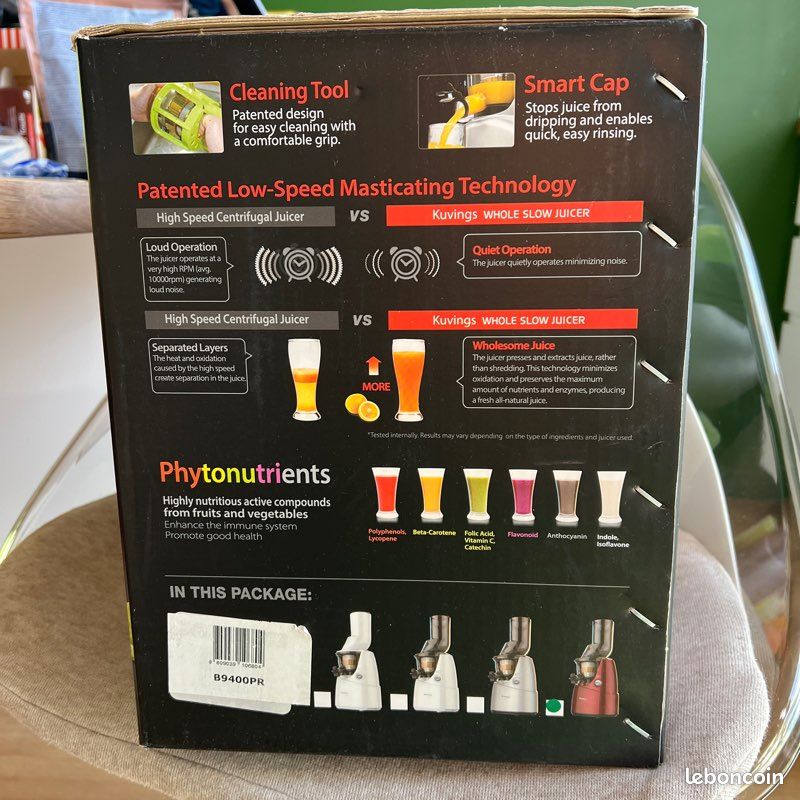 Presse pour jus de fruits entiers kuvings (image 12)