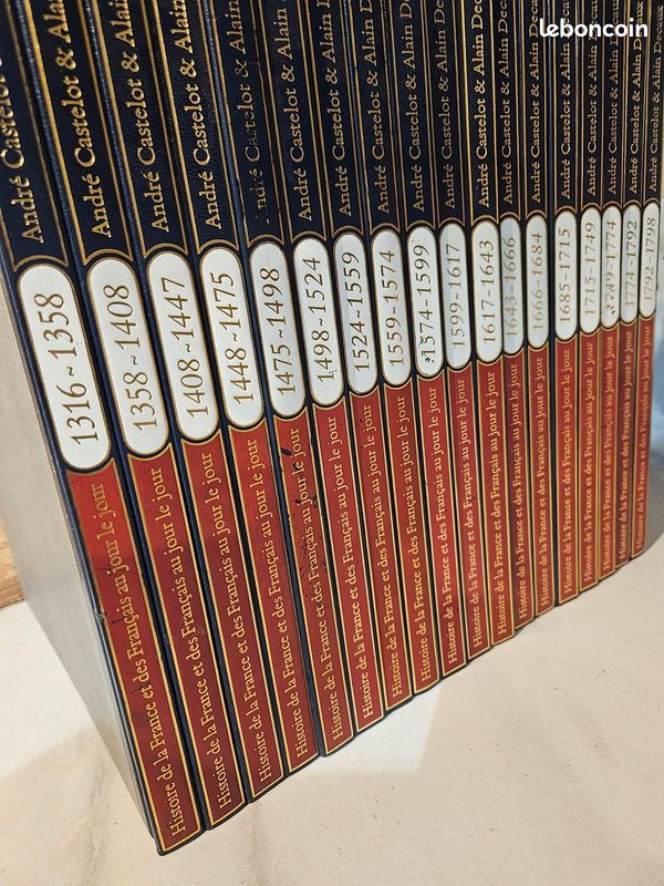 Collection complète en 36 volumes de l'Histoire de la France et des Français au jour le jour par André Castelot & Alain Decaux (éditions Robert Laffont) Partie 1 (image 3)