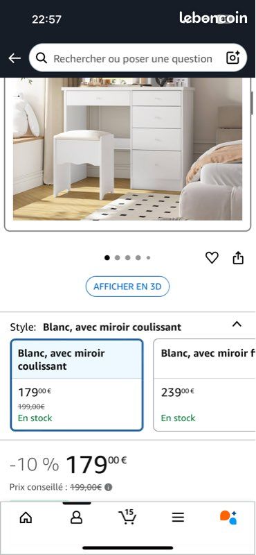 Coiffeuse avec miroir (image 8)