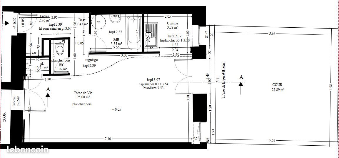 Appartement 1 pièce 38 m² · à Bordeaux · 38 m² · 154 600 €