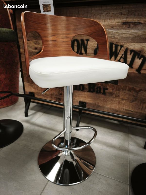 Tabouret de bar pivotant et reglable en hauteur NEUF (image 1)