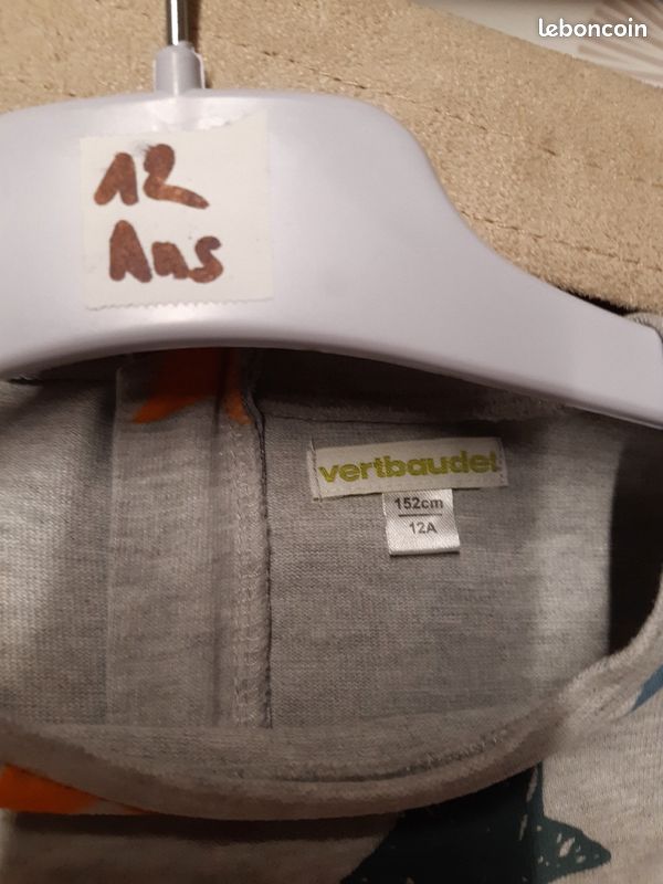 Robe fille manches longues Vertbaudet 12 ans (image 4)
