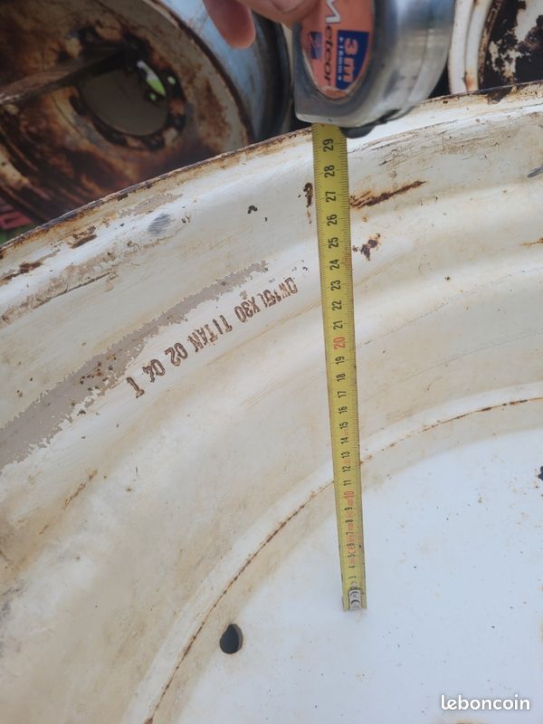 1 jante 10 trous en 15w30 titan pour pont avant carraro ou autre (image 2)