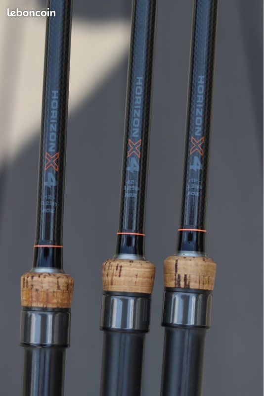 3x canne Fox X4 full cork 12ft 3,25lb + 3 fourreau Fox r-series (image 1)