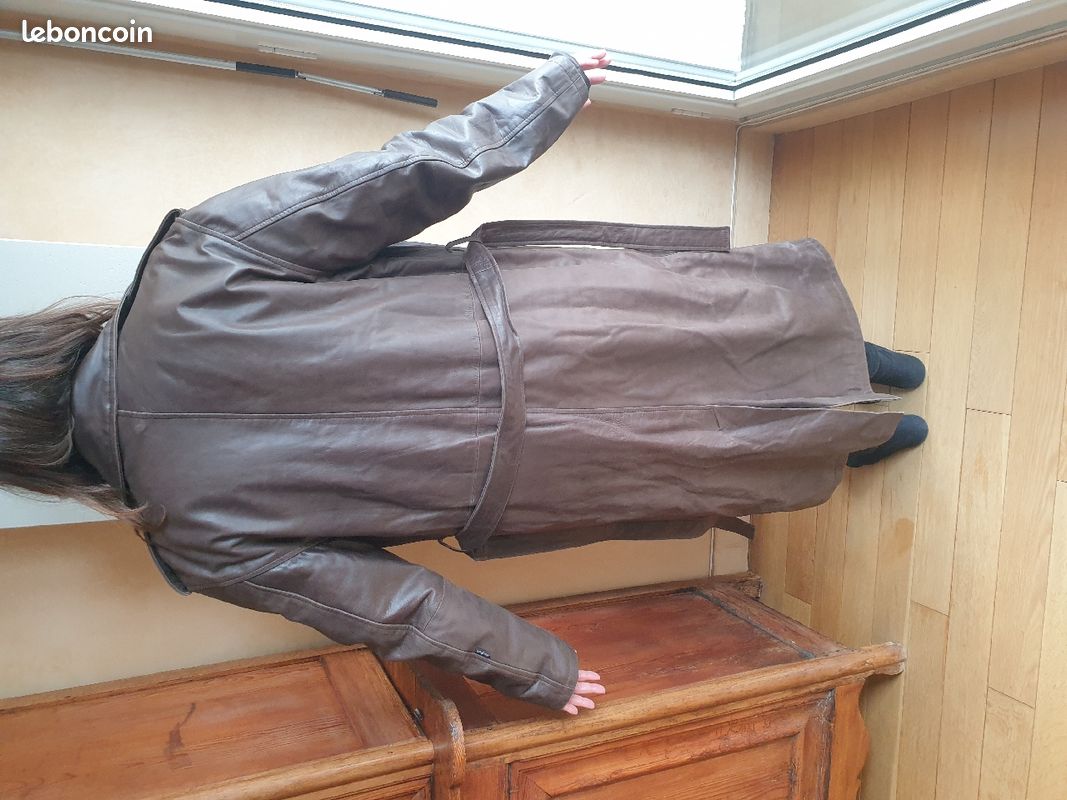 Manteau en cuir d'agneau Alan Gérard (image 2)