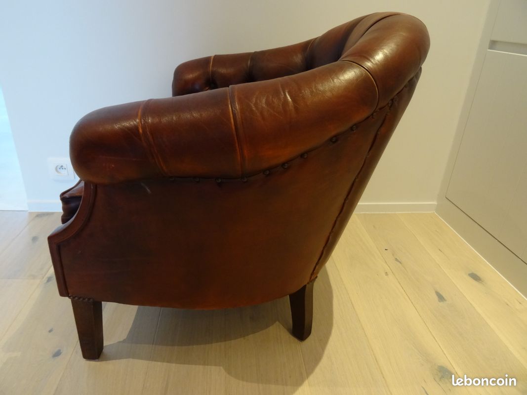 Fauteuil - club anglais en cuir (image 2)