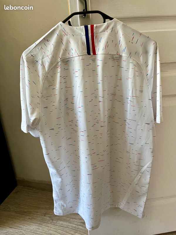 Maillot équipe de France blanc année 2018 taille M Sport Plein air