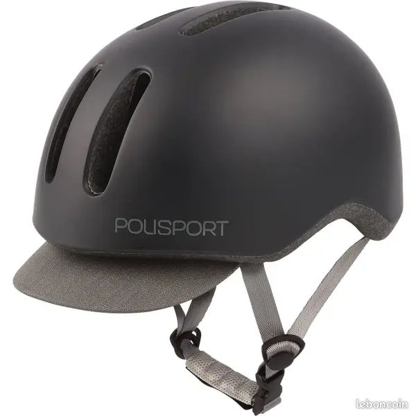 Casque Polisport Commuter City/Urban Noir Mat Taille L NEUF (image 1)
