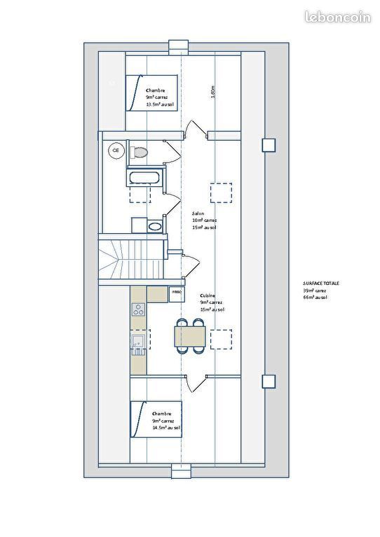 Appartement 2 pièces 37 m² - Limoges 87100 (image principale 6)