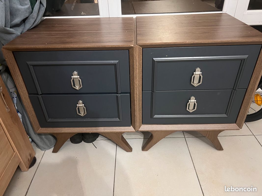 Lot de 2 tables de chevet (image 1)