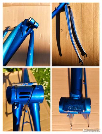 Cadre Fixie Cinelli Vigorelli Track Rainbow Columbus Aluminium / Carbone