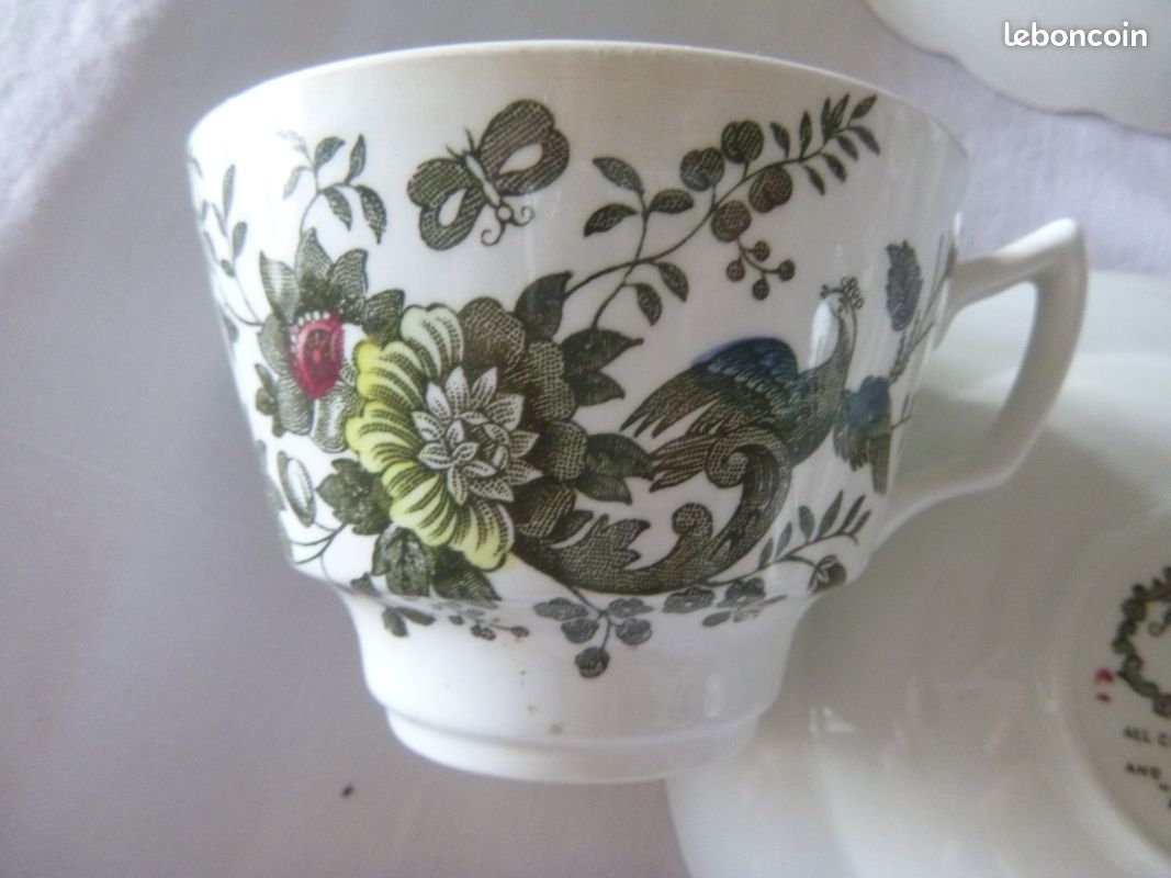 Service a café 6 tasses Ridgway Staffordshire (image 10)