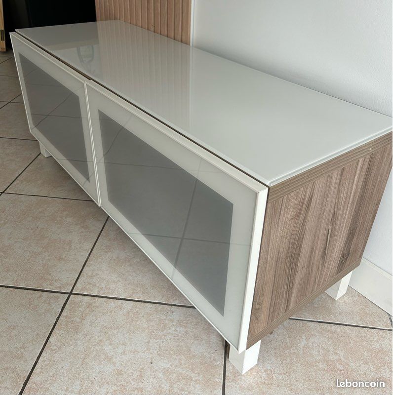 Meuble tv besta IKEA 120cm + meuble de 60cm (image 3)