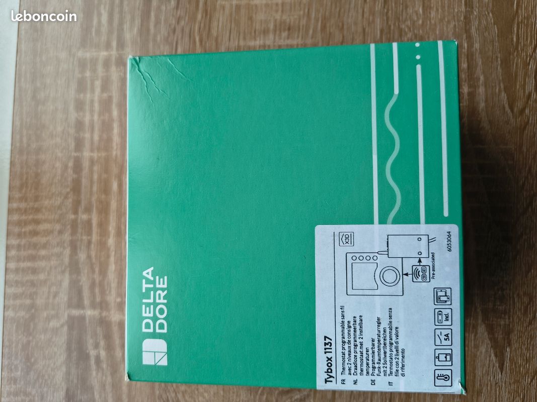 Thermostat économie D'énergie Thermostat Programmable Delta Dore Tybox 1137 - Sans Fil, Pour Chaudière Et Pompe à Chaleur Gestion Chauffage Chaudière Pompe à Chaleur