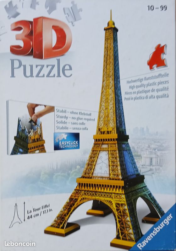 Puzzle en 3D - la tour Eiffel (image 1)