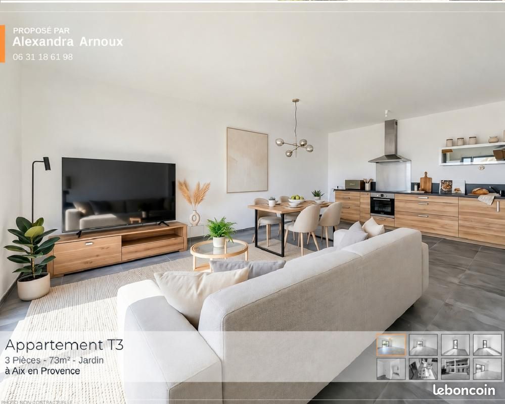 Appartement 3 pièces 72 m² · à Aix-en-Provence · 72 m² · 498 000 €