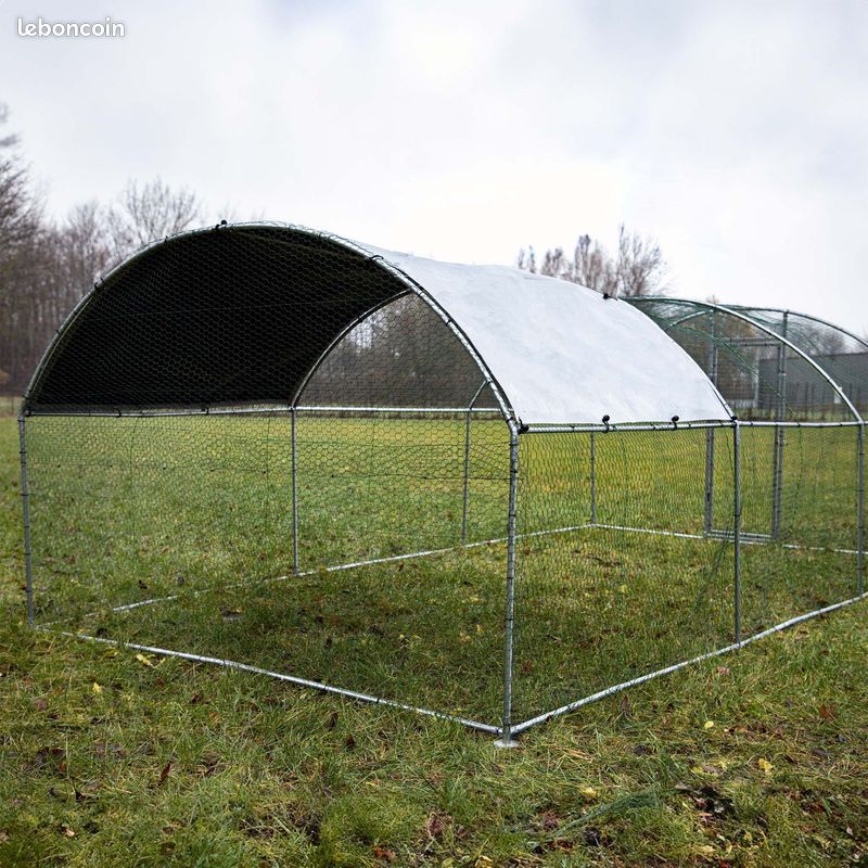 Enclos grillagé poulailler jardin 6x3x2m volière 18m² chatière 18m² enclos chat parc poule oie TOP (image 3)
