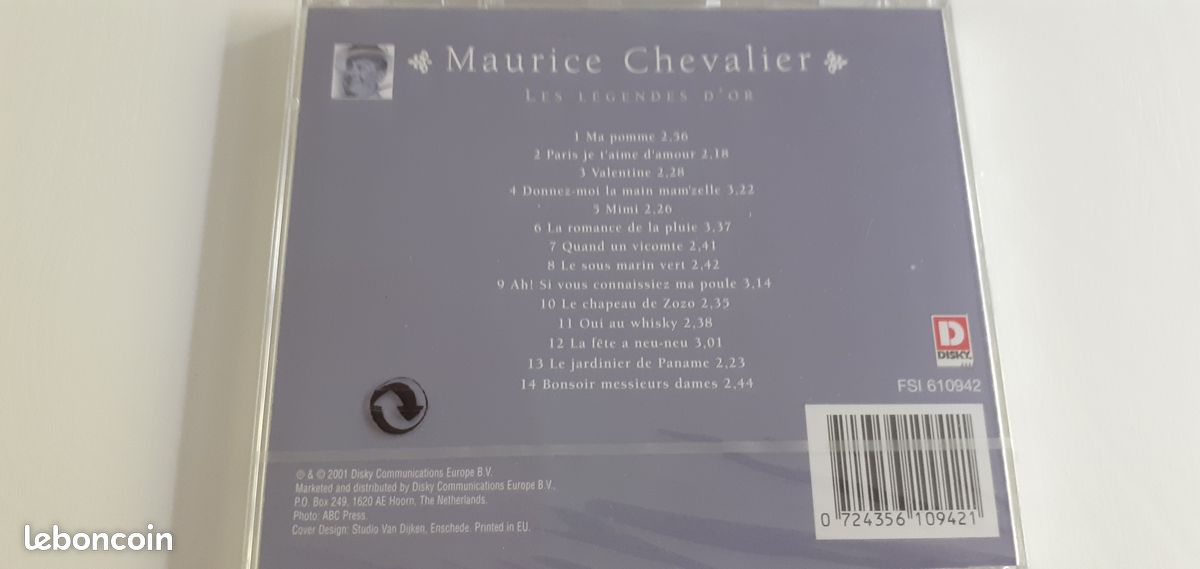 CD MAURICE CHEVALIER neuf et emballé (image 2)