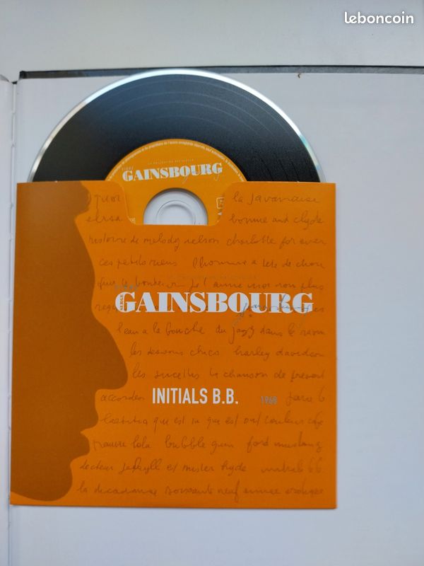 RARE livret cd gainsbourg initiale b.b (image 6)