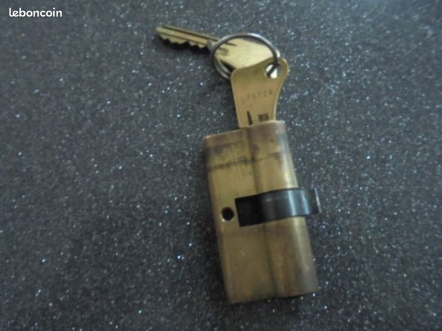 Barillet cylindre "bricard" 2 entrees 6cm (image 3)