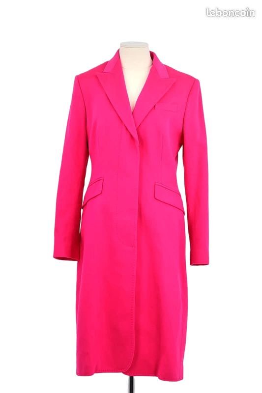 Manteau en laine rose Paul Smith Vêtements