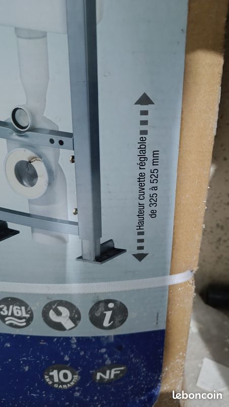 WC suspendu avec bati support neufs marque ALTENA de CEDEO (image 4)