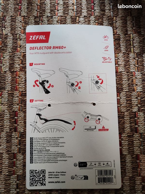 Garde boue arrière Zéfal pour VTT (image 4)