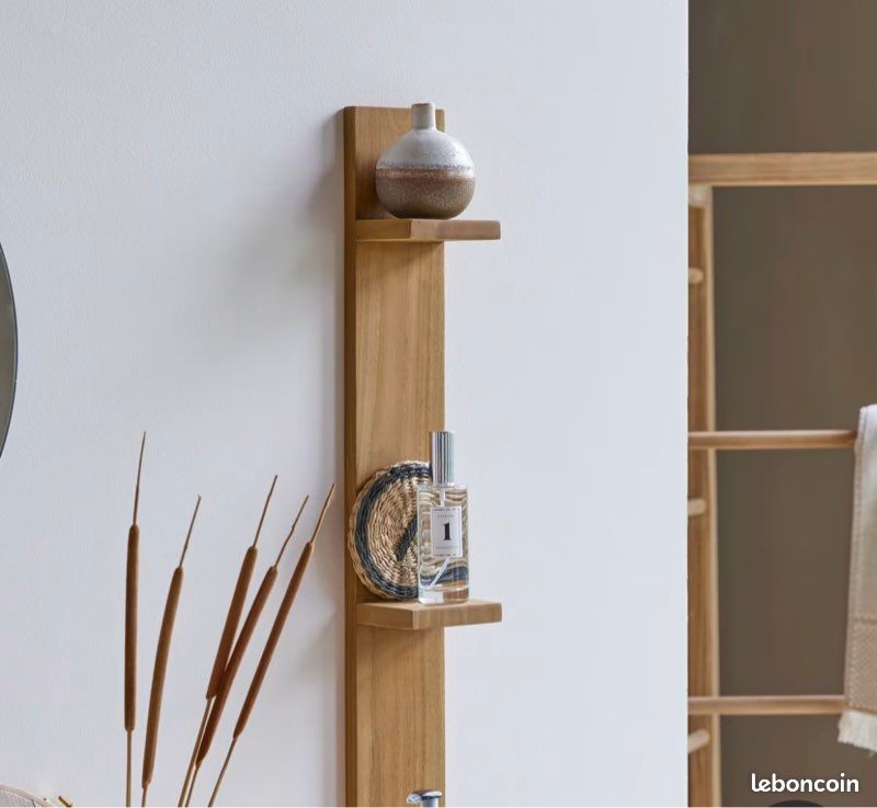 Etagère ronde en teck 170 cm - Rangements pour le salon - Tikamoon