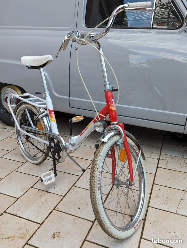 Vélo pliant DINO Spécial 1970 PLIANT Blanc Chrome (image 3)