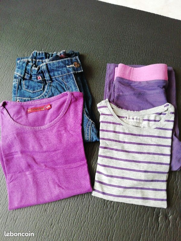 Lot fille 10 ans pantalons, t-shirt, jogging (image 1)