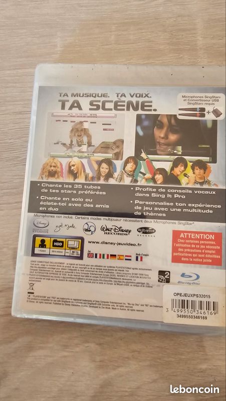 Jeu PS3 Playstation 3 Disney Sing It Pop Hits Neuf Blister Vulbens 74520