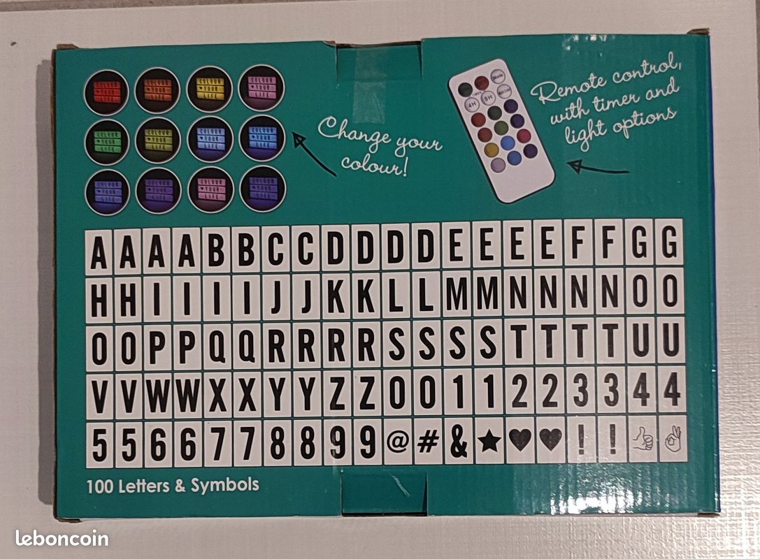 Light Box - Boite lumineuse pour message personnalisé (image 10)
