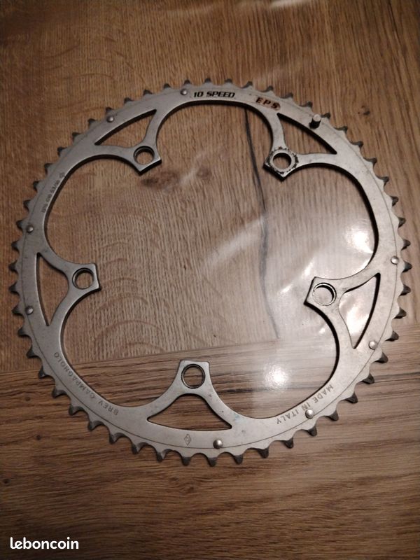 Plateau Chaîne Campagnolo Record 53 Dents 135 BCD Argent – Aluminium Italie