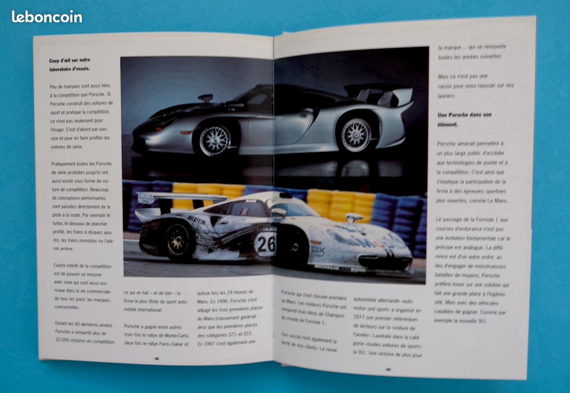 🚗 Catalogue Brochure Prospectus voiture 1998 PORSCHE 911 (image 4)