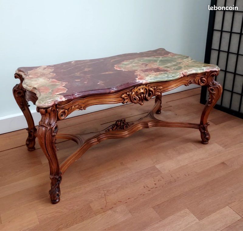 Table en marbre style Louis 15 (image 1)