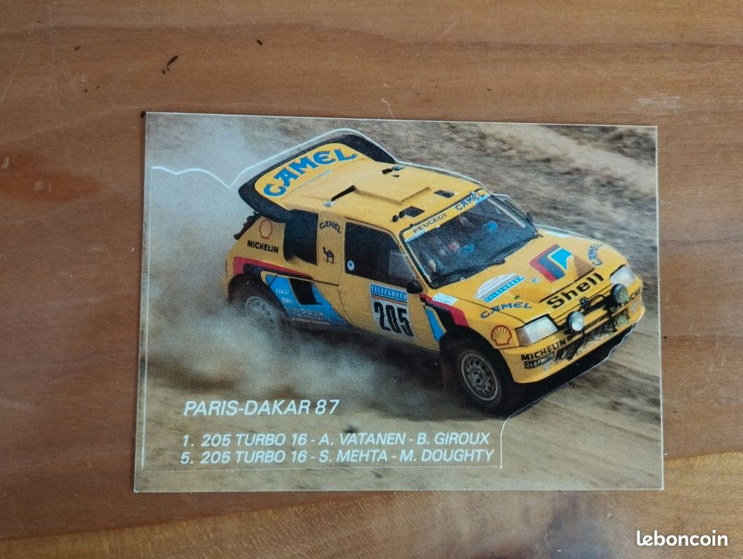 AUTOCOLLANTS STICKERS PEUGEOT 205 T16 KIT COMPLET