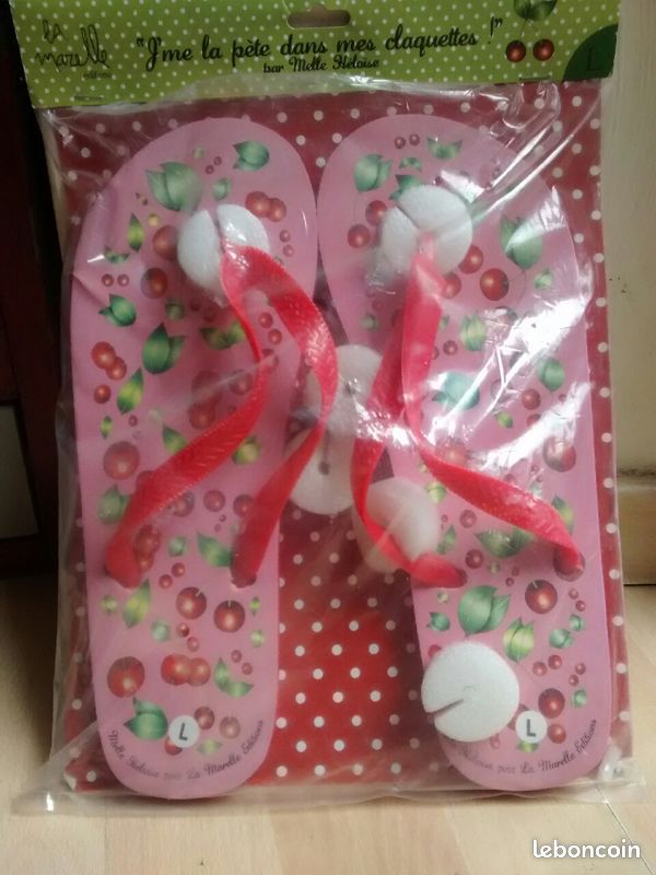 Tongs La Marelle Mlle Héloïse décor 🍒 (image 1)